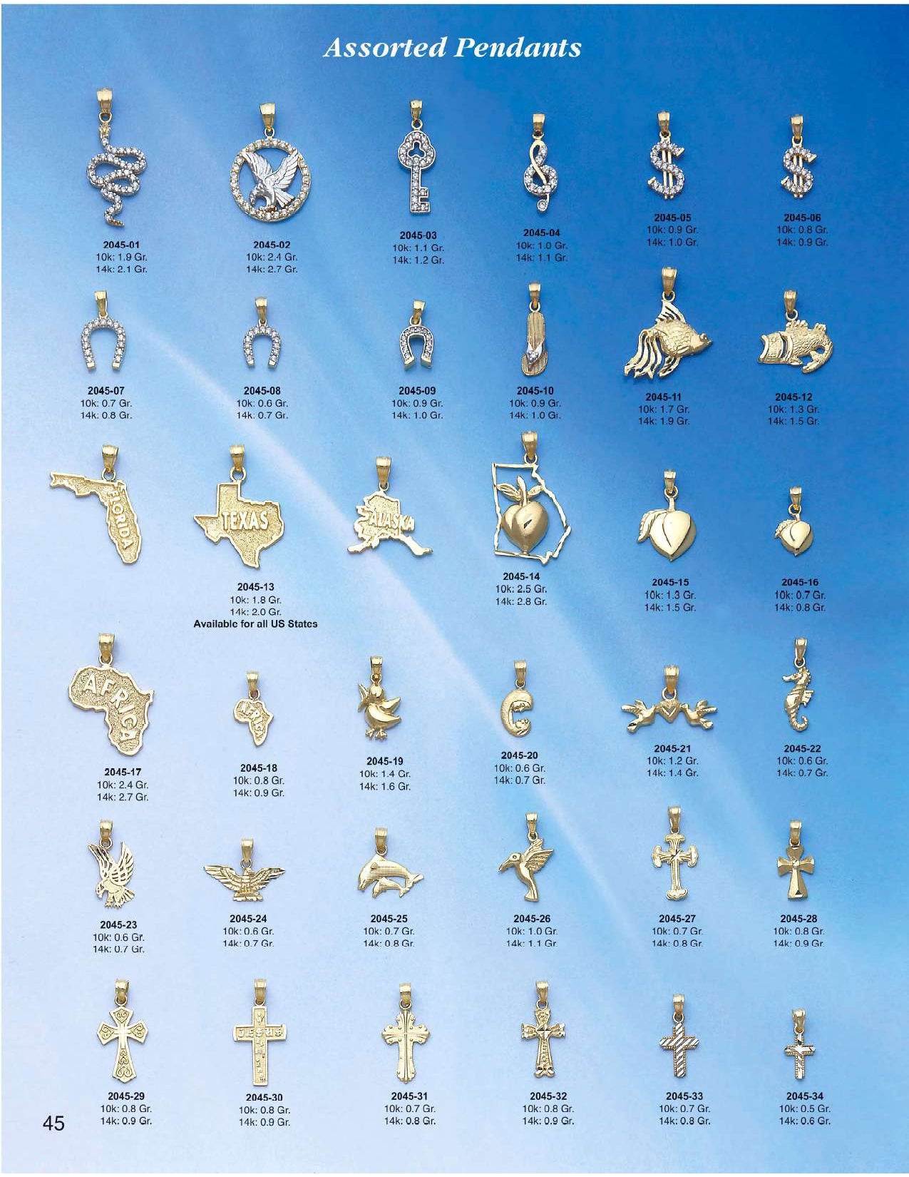 Assorted Pendants